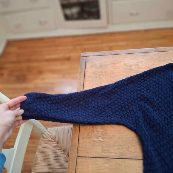 Anthropologie Ruffle Sweater Blue Size Small - Picture 5 of 6